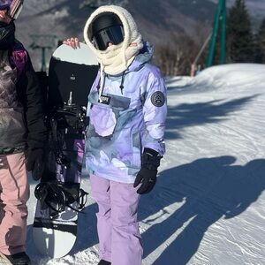 DOPESNOW Purple and Black Snowboard Jacket